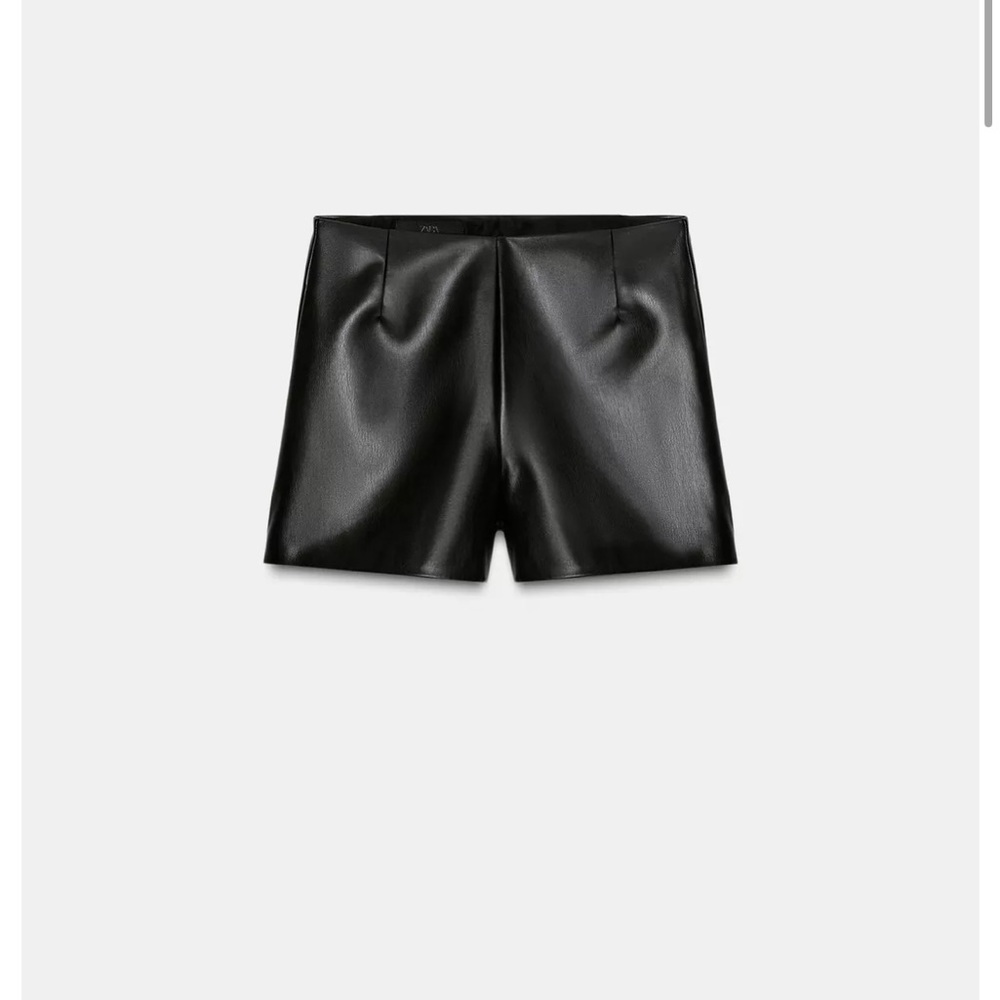 Zara Mini Leather Shorts